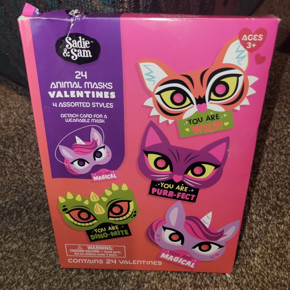🏖Sadie & Sam Animal Masks Valentines